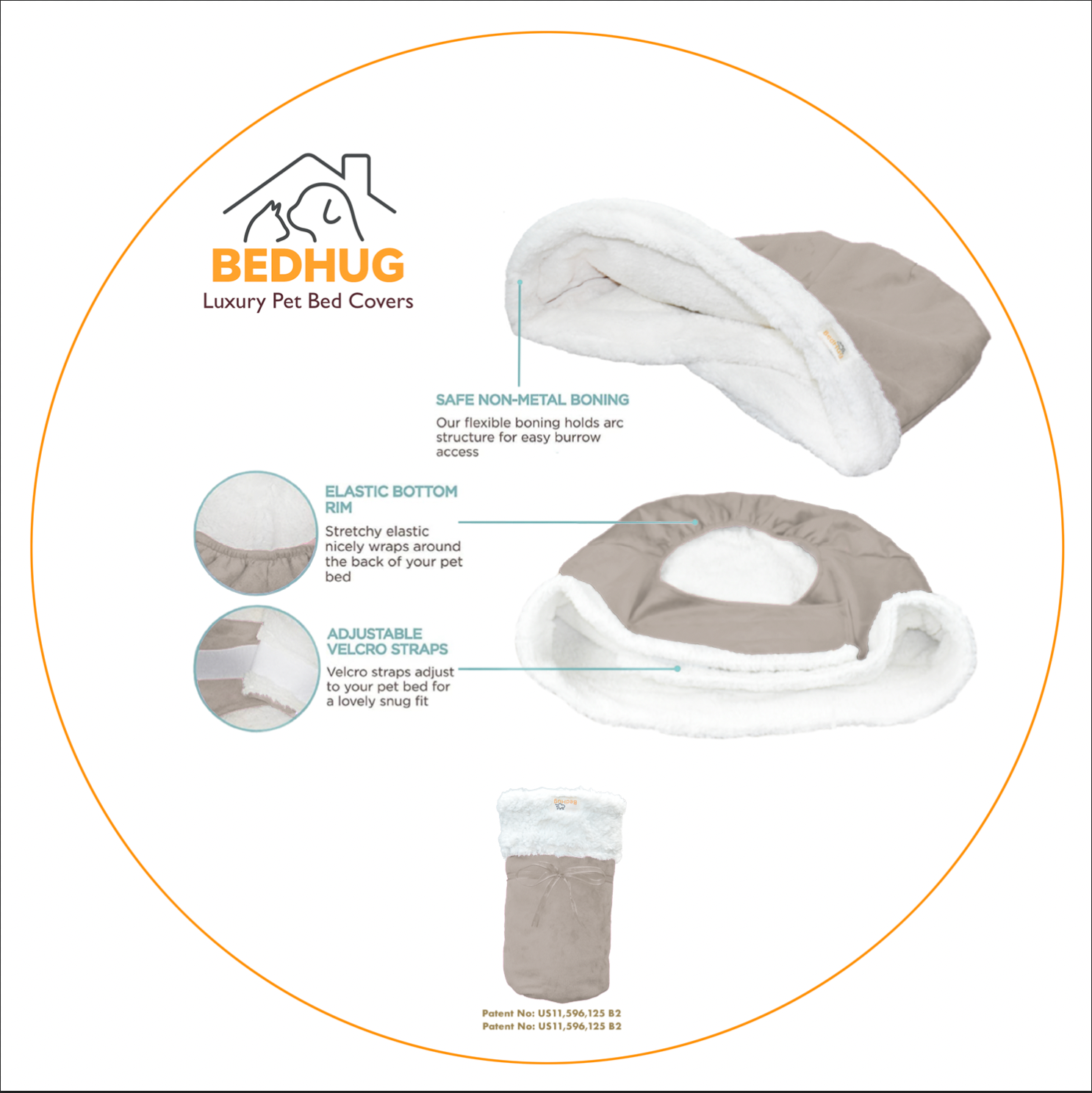 SMALL BEDHUG COVER - UP TO 15 LBS