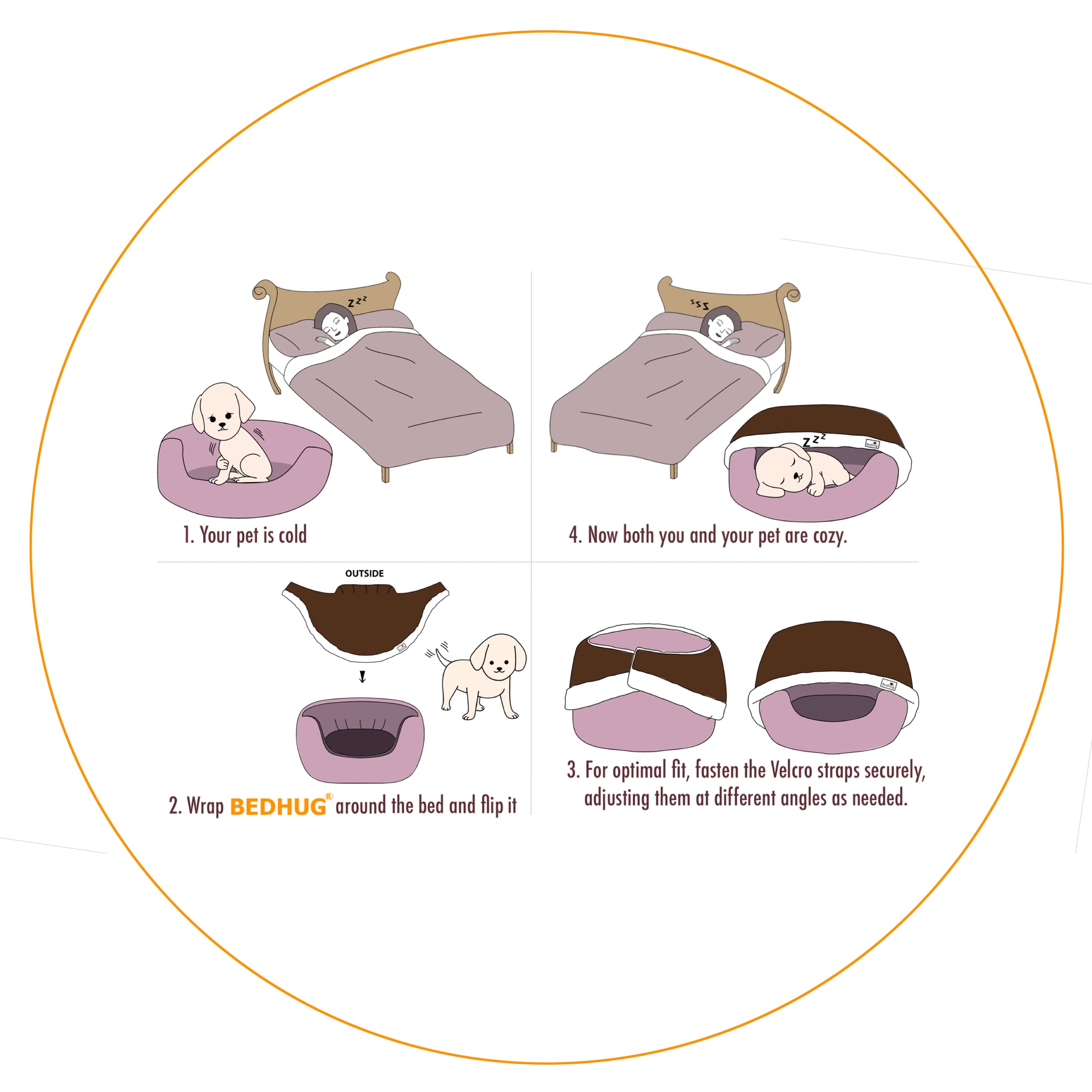 SMALL BEDHUG COVER - UP TO 15 LBS